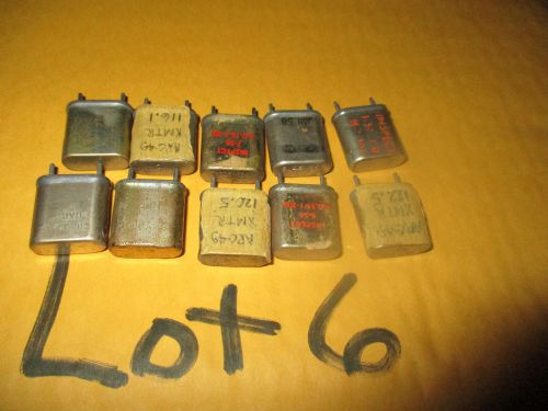 VINTAGE OLD HUGE LOT QUARTZ CRYSTAL RESONATOR FREQUENCY CONTROL LOT 6