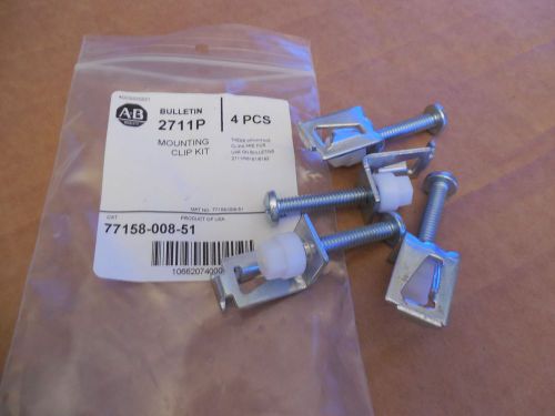 Allen Bradley Mounting Clip Kit 77158-008-51 7715800851 Lot of 4 New