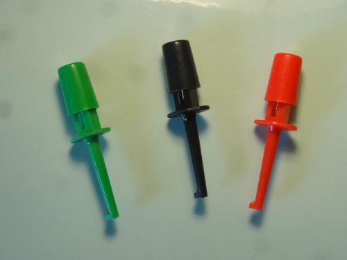 Multimeter test clips probes small for components ic&#039;s etc x 3 **aust seller*** for sale