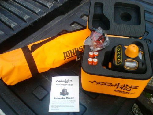 Johnson Acculine Pro Line Level #6502 W/Story, Case, Glasses, Tripod Engineering