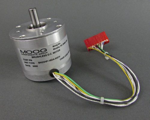 Moog BN23HP-18DA-04CH Brushless DC Motor - 12VDC *NOS*