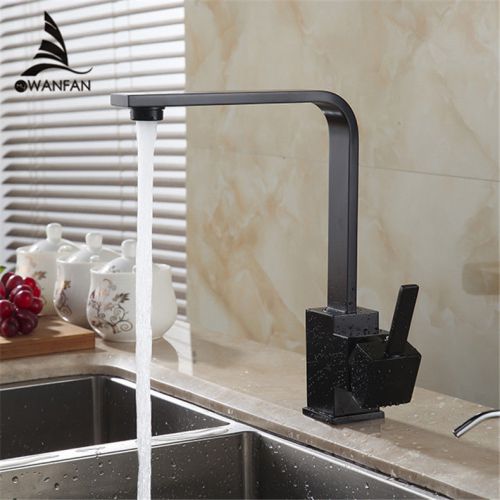 2016 New Brass Black Kitchen Mixer Tap Faucet Spout Laundry Sink Swivel Tall