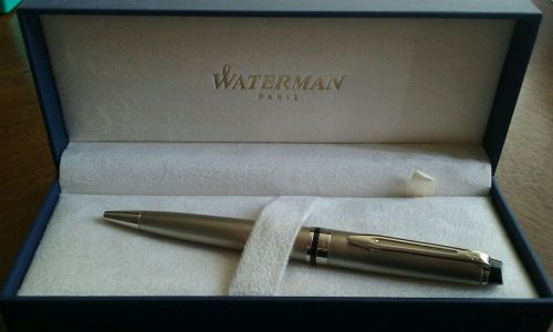 Waterman Blue Ink Expert Ballpoint Pen - Medium Pen Point Type - Blue Ink