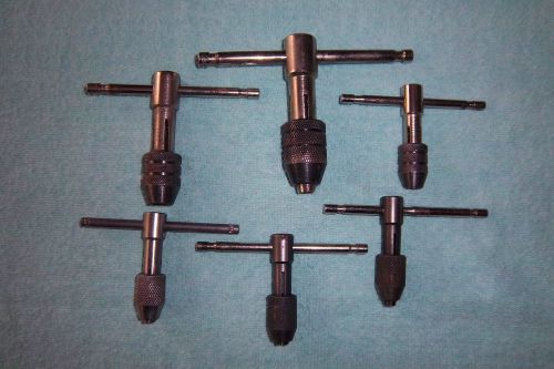6 T-HANDLE TAP WRENCHS MACHINIST TOOLS