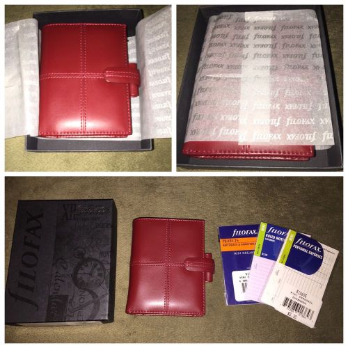 NIB Cross Cherry mini size leather Organizer/wallet NEW refills