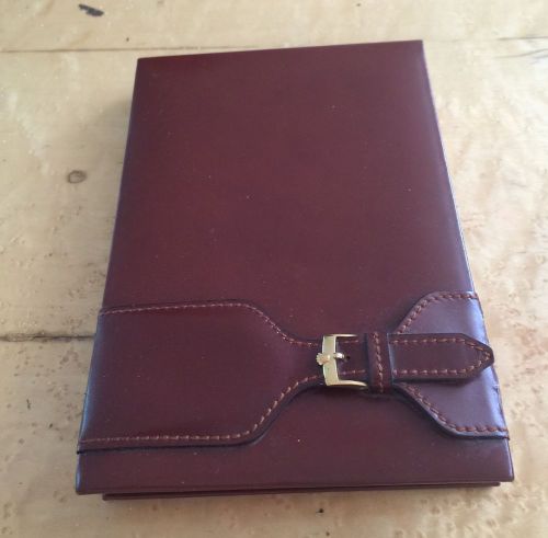 Vintage Rolex  Buckle &amp; Leather Covered Notepad