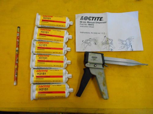 LOCTITE 98472 DUAL CARTRIDGE GLUE APPLICATOR &amp; 6 TUBES H3151 STRUCTURAL ADHESIVE