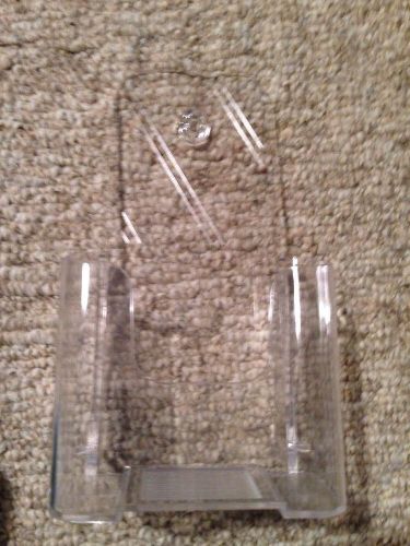 Clear Acrylic Brochure Holder Rack card Slanted Back Display Stand Single Pack