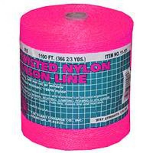 No. 18 twisted mason line, 1088&#039; l tw evans cordage co builders twine /cord pink for sale