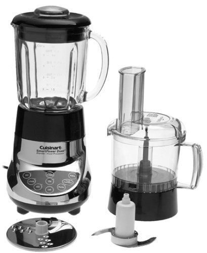 Cuisinart BFP-703CH SmartPower Duet Blender and Food Processor, Chrome