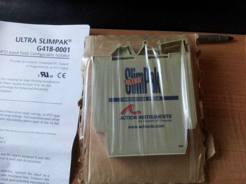 Action Instruments G418 RTD Isolator Ultra Slimpak EUROTHERM