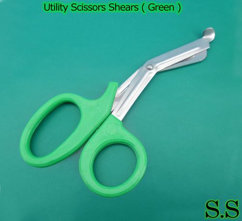 3 EMT Utility Scissors Shears 5.5&#034; Green Colored New Brand
