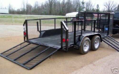 New 2016 - 77&#034; x16&#039;  professional landscape, utility, mower, grass haul trailer for sale