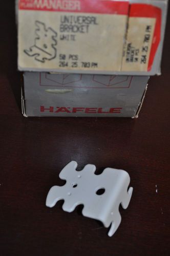 10 HAFELE UNIVERSAL BRACKET -WHITE 2&#034; X 1-5/8&#034;