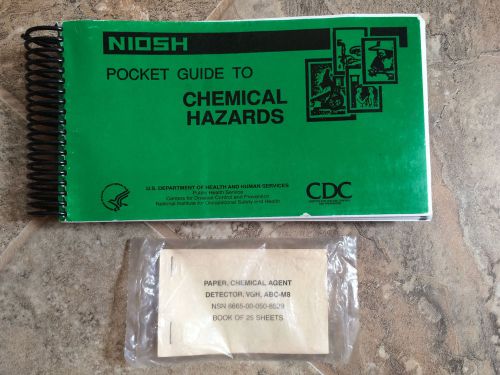 NIOSH Pocket Guide to Chemical Hazards &amp; Chemical Agent Detector VGH, ABC-M8