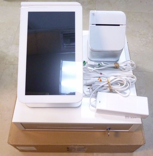 READ DESCRIPTION CLOVER C100 POS RETAIL TABLET SYSTEM WITH PRINTER &amp; CASH DRAWER