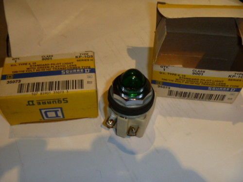 Square D 9001KP1G9 Pilot Light Green 120VAC Transf Type