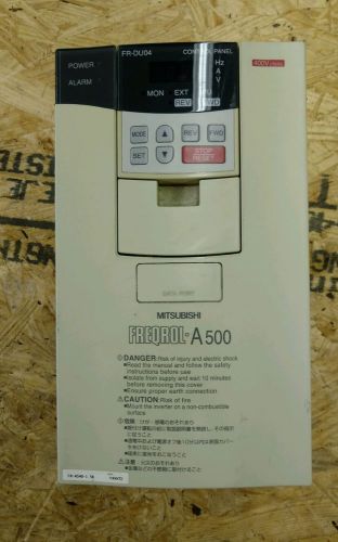 MITSUBISHI FREQROL A500 FR-A540-1.5K INVERTER DRIVE with FR-DU04 CONTROL PANEL