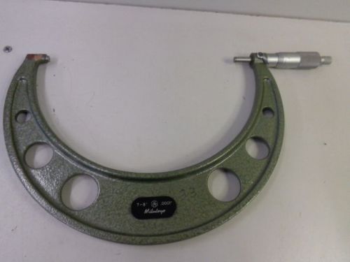 Mitutoyo 7-8&#034; outside micrometer no. 103-222a .0001 grads   stk 9246 for sale