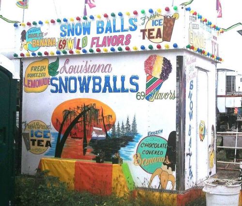 SHAVED ICE &amp; LEMONADE CONCESSION TRAILER,CARNIVAL,AMUSEMENT,FOOD,DRINK,SNOW BALL