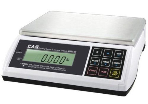 CAS ED-60 Digital Bench &amp; Counter Scale, 0~30 x 0.01 lbs/30~60 x 0.02 lbs, Legal