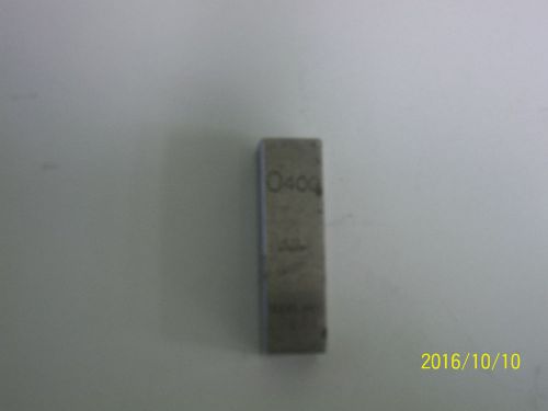 Webber Steel Gage Block .400 Inch