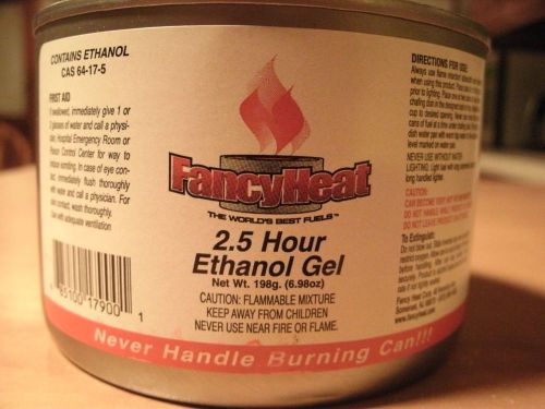 (12) Fancy Heat Ethanol Gel Sterno Cooking Chafing Fuel 7oz 2.5 Hours 30hr