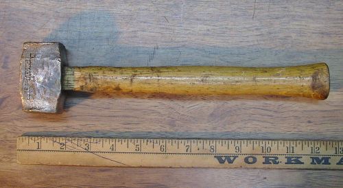 Old used tools,last long 1lb.12.4oz. copper headed hammer,good used condition for sale