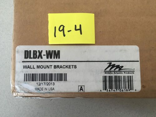 Middle Atlantic Products DLBX-WM Wall Mount Brackets - New / NIB