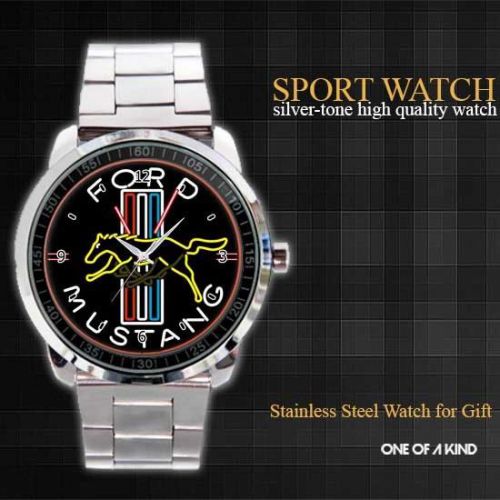 ford mustang neon sport Metal Watch