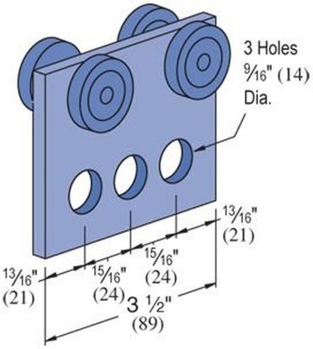 Genuine Unistrut P2950-EG 4 Wheel Trolley Assembly for use with P1000 P1001 P...