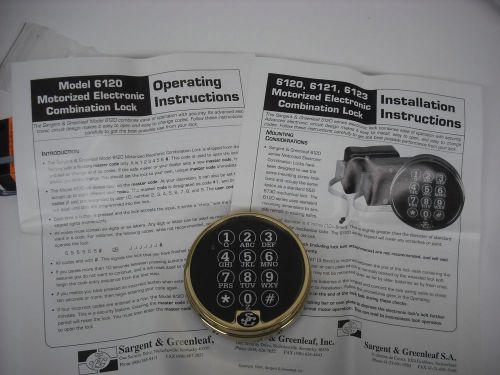 Sargent and Greenleaf S&amp;G 6120 Electronic Keypad Lock For Gun or Safe Vault