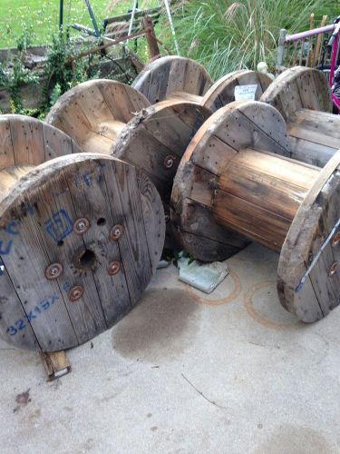 Wooden reel industrial diy projects cable wire reels patio table for sale