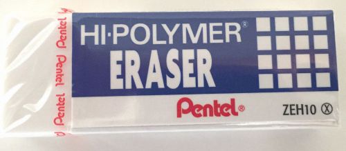 Pentel hi-polymer block eraser white (zeh10) back to school / fast ship for sale