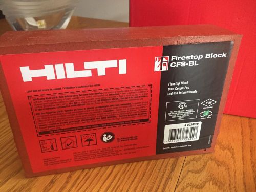 HILTI FIRESTOP BLOCK CFS-BL 2030020, BRAND NEW, FAST SHIPPING Single Block