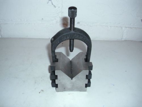 L.S. Starrett Co. No.568 V Block 3/8-16NC with Clamp