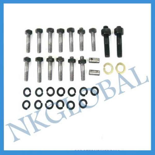 LAMBRETTA GP 125 CRANKCASE STUD NUT KIT COMPLETE SET OF 47 BRAND NEW @nk