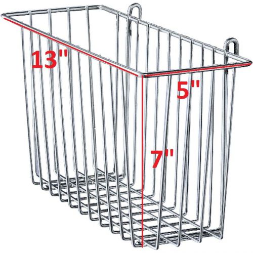 Metro 13&#034; x 5&#034; x 7&#034; basket for super erecta heavy-duty wire shelving **xlnt** for sale