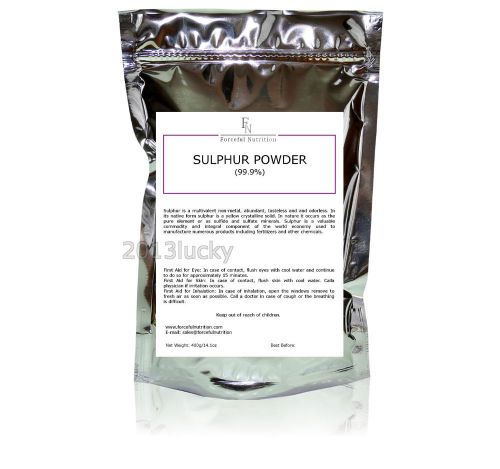 SULPHUR / SULFUR TOP QUALITY 99.9% FINEST POWDER 400g