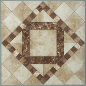 Home Impressions Travertine Mosaic 12 In. x 12 In. Vinyl Floor Tile (45 Sq.