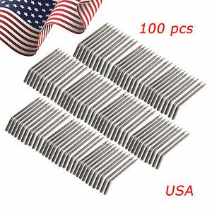 100pcs Metal Alloy Spray Nozzles Tips Tubes for Dental Air Water Syringe W1