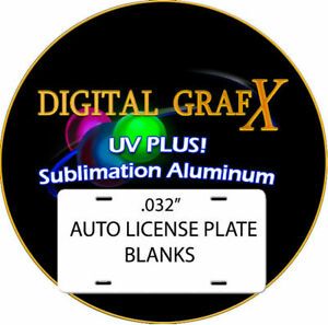 10 Pieces ALUMINUM LICENSE PLATE SUBLIMATION BLANKS 6&#034;x 12&#034; / .032&#034; BEST QUALITY