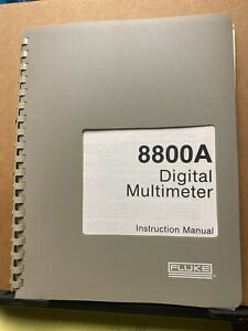 Fluke Instruction Manual ~ 8800A Digital Multimeter Maintenance Operation 1981