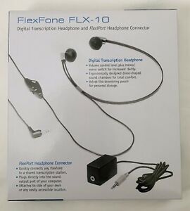FlexFone FLX-10  Digital Transcription Headphone With Volume Control