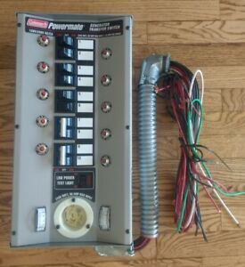 Coleman Powermate Manual Transfer Switch 10 Circuit 30amp