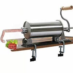 uyoyous Sausage Stuffer 6LBS /3L Stainless Steel Sausage Maker for 2-inch Table