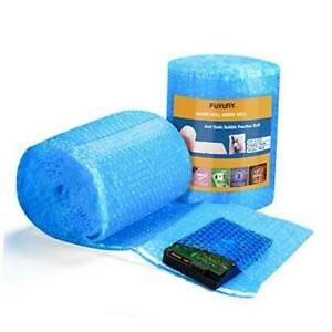 Blue Anti-Static Bubble Pouches 7.5x7.5 Inch,2 Rolls 50 Blue(Anti-Static)