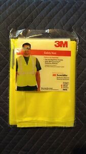 3M High Visibility Reflective Safety Yellow Vest (Fits most)