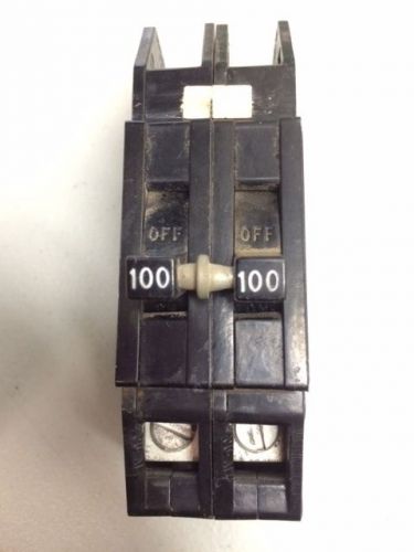 Zinsco 100 AMP 2 Pole Main circuit Breaker Type Q 120/240