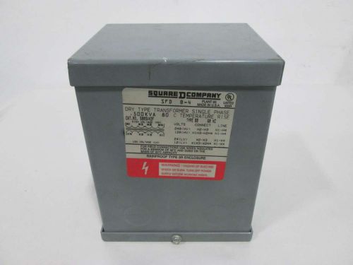 New square d 500sv43f dry type 500va 1ph 120/240v 12/24v transformer d335637 for sale